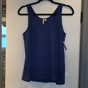 Frenchi Navy Blouse Tank
